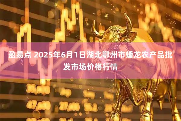盈易点 2025年6月1日湖北鄂州市蟠龙农产品批发市场价格行情