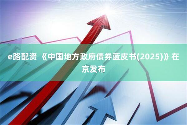 e路配资 《中国地方政府债券蓝皮书(2025)》在京发布