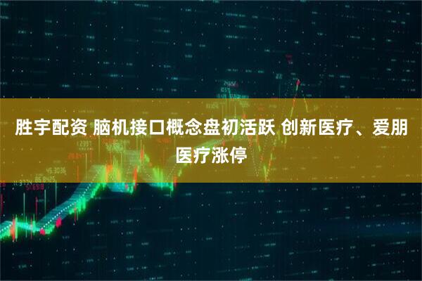 胜宇配资 脑机接口概念盘初活跃 创新医疗、爱朋医疗涨停